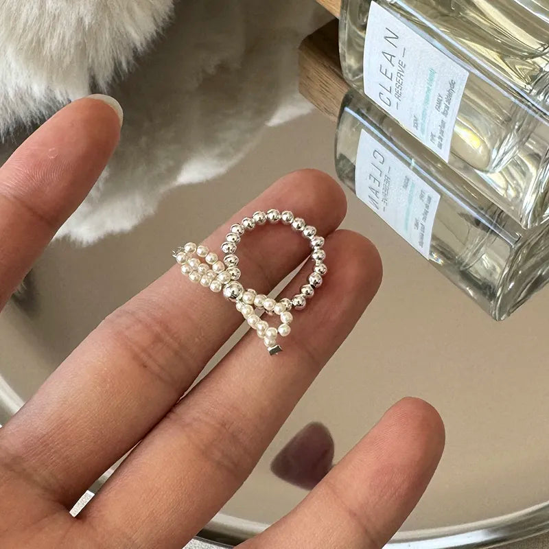 Bow & Pearl Elegance Ring