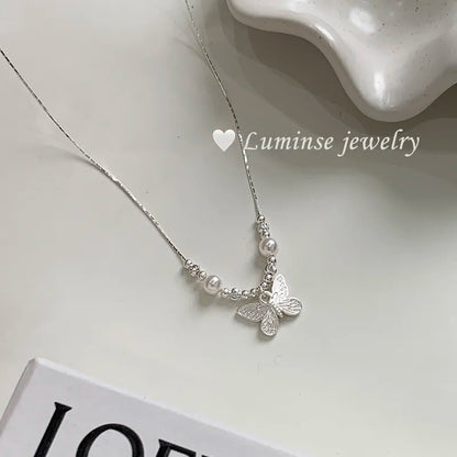 Fluttering Sparkle Butterfly Necklace